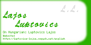 lajos luptovics business card